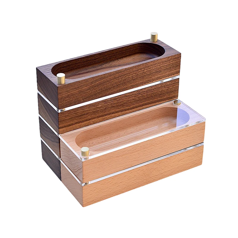 Walnut vintage desktop storage box Creative wood jewelry box