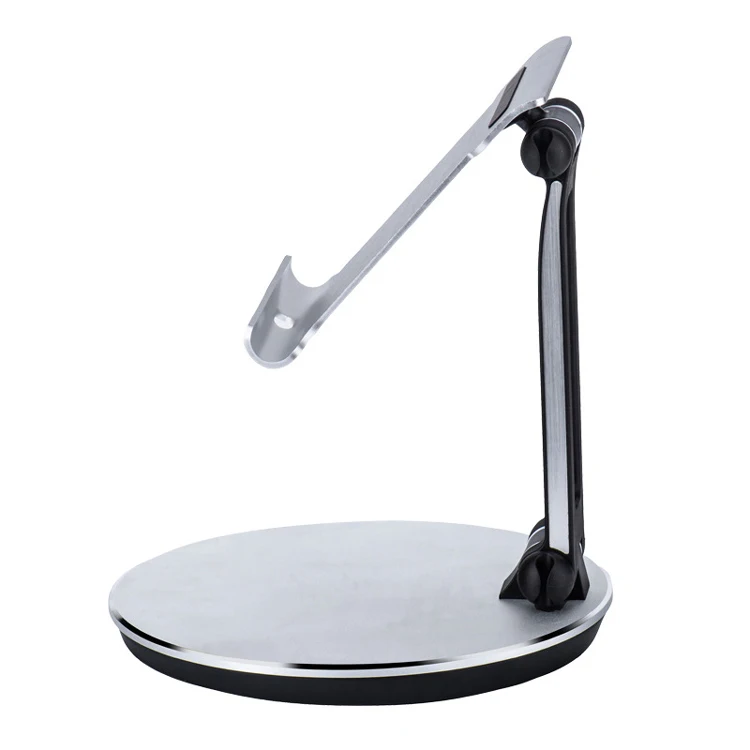 Aluminum Adjustable Dock Cradle Phone Tablet Pad Stand Holder for 14inch iPad PC Samsung Galaxy Ebook Reader