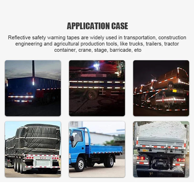 High Intensity Grade Vehicle Conspicuity Marking Tape Custom Printed Reflective Tape For Traffic Safety