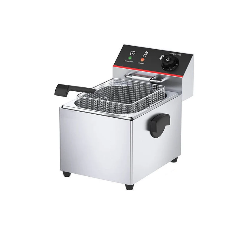 Longterm Stainless Steel Commercial 6L+6L Double Tank Double Basket Electric Deep Fryer For Western Restaurant