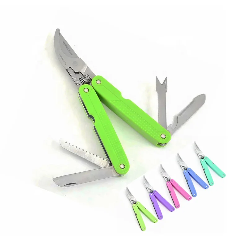 Multi Functional Folding Pruning Shears Garden Clipper Durable trimming scissors tree Bonsai Cutter Foldable Hand Pruner Tools