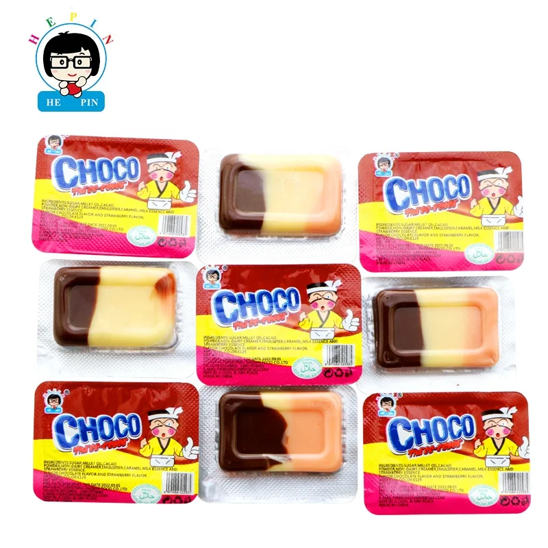 OEM Order Box Packing 5g 3 Colours 3 Flavours Chocolate Cup Choco Candy Jam For Kids