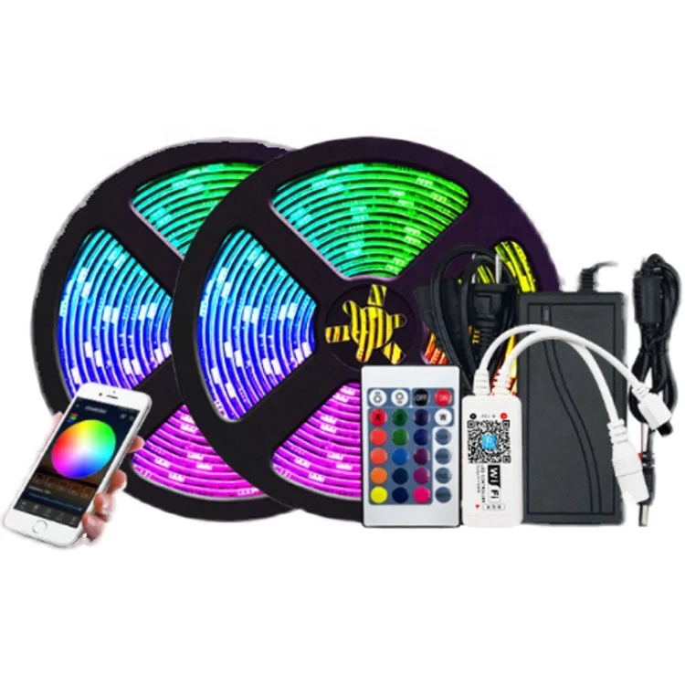 Led Strip Lights RGB Color Changing,Led Lights for Bedroom Room Lighting Flexible Home Decor