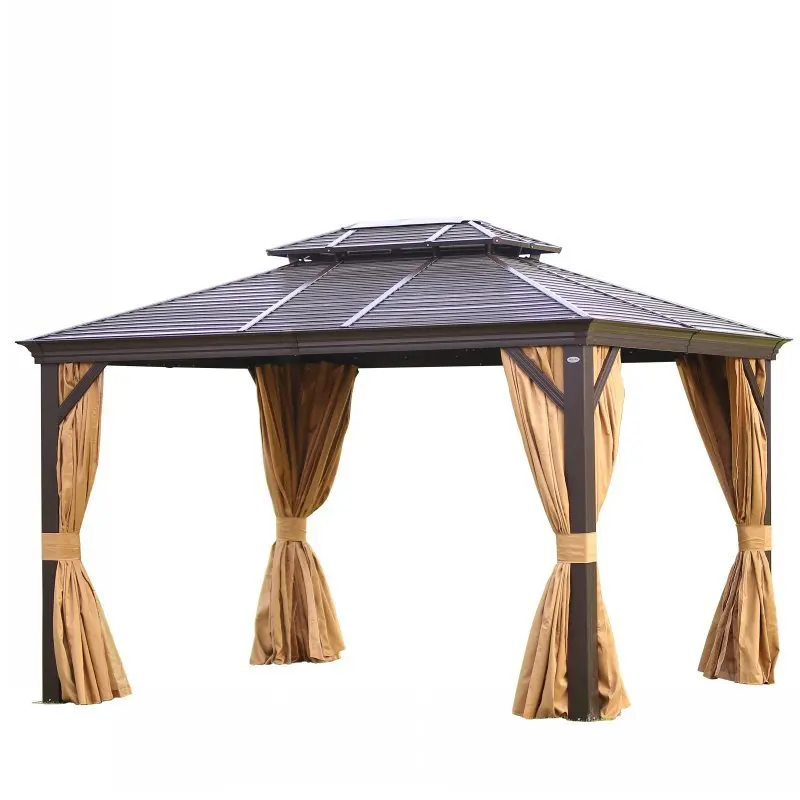 
Modern outdoor metal outdoor garden gazebo pavilion iron garden pavilion 