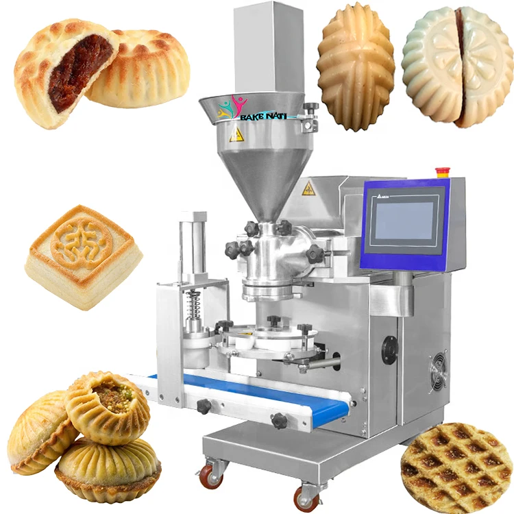 BNT-180 Desktop automatic small maamoul mooncake maker date filled mamoul cookies making encrusting machine