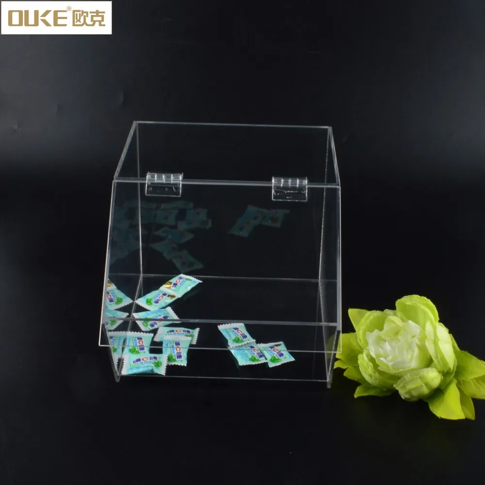 Custom different size mix bulk acrylic cereal grain candy nuts display food storage container bins /box