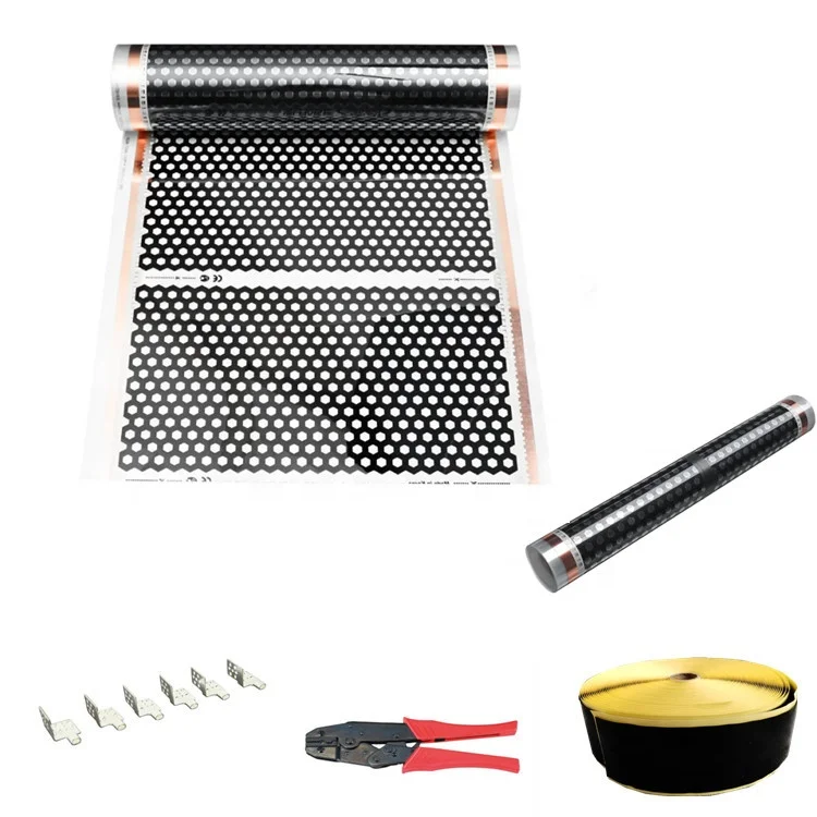 Underfloor heating film kit home easy install by yourself graphene heating film applications for home villa hotels