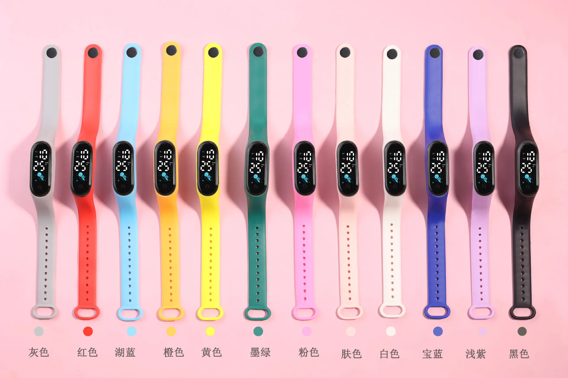 Manufacturer Made LED Bracelet Watch - Fashionable M8 Space-themed Student Electronic Watch