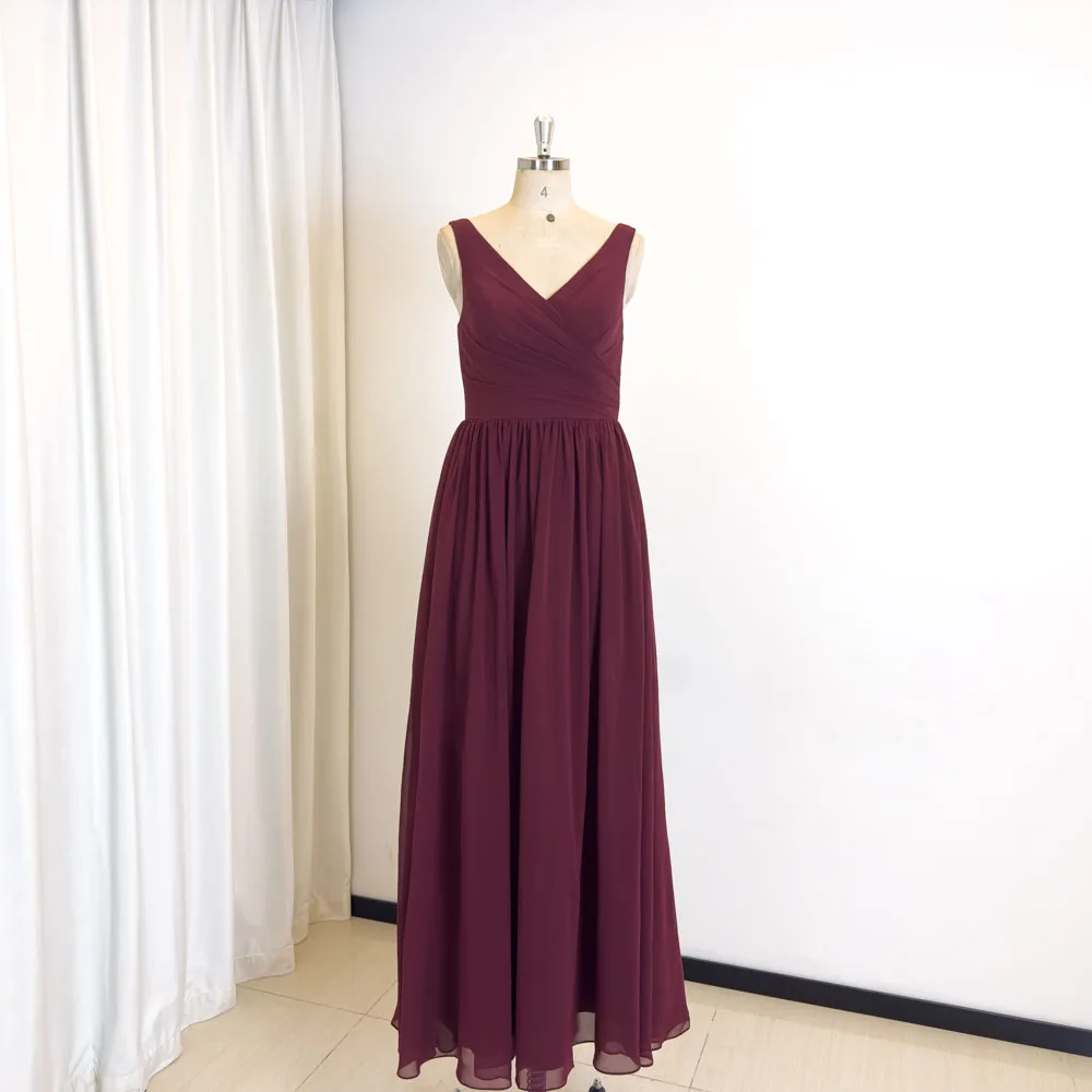 TEENYEE Wholesale Special Occasion Dresses Women Bridesmaids deep V-neck Evening Dress For Women Formal