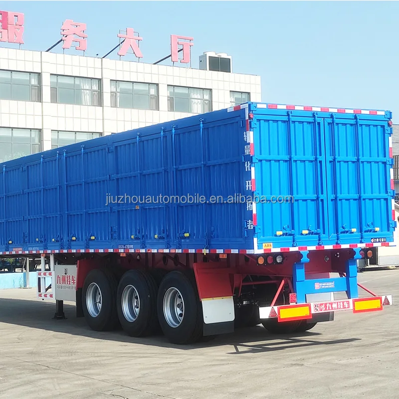 Highly Safe 12R22.5 Iron Multimodal Tyre New Condition Carbon Steel Semi-Trailer Coal Transport Van Truck Trailers Max Payload