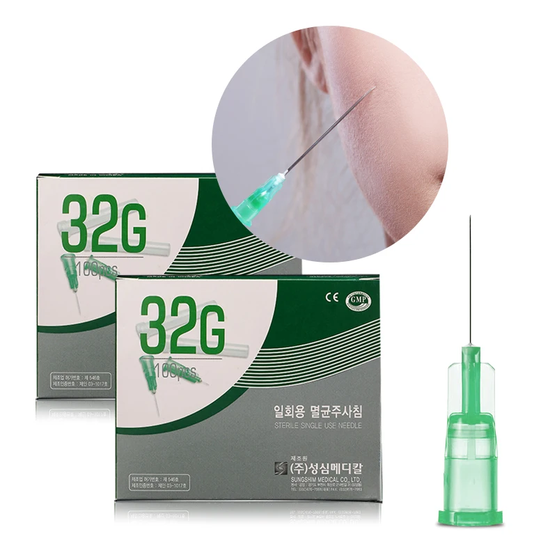 Good quality Disposable 32g 4mm meso needle Hypodermic needles for injection syringe
