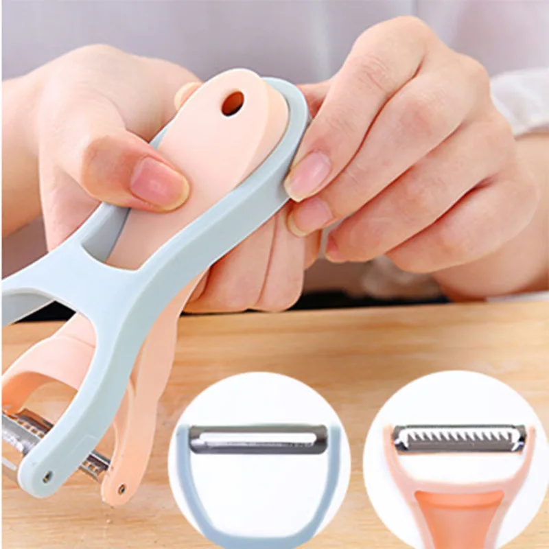 Peeler Multifunctional Fruit Knife 2-in-1 Peeler Kitchen Potato Melon Fruit Stainless Steel Shaving Knife Shaving Knife