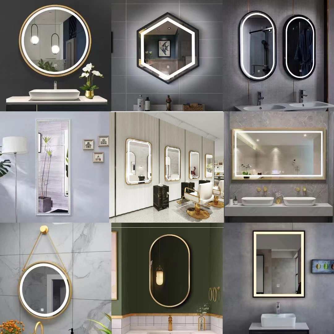 Factory Customized 6063 6061 Aluminum Hanging Wall Photo Picture Mirror Frame Powder Coating Aluminum Profile