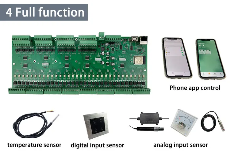 Kincony KC868-A64 ESP32 Wifi  RS232 USB Ethernet Relay Module ADC DAC Arduino IDE MQTT
