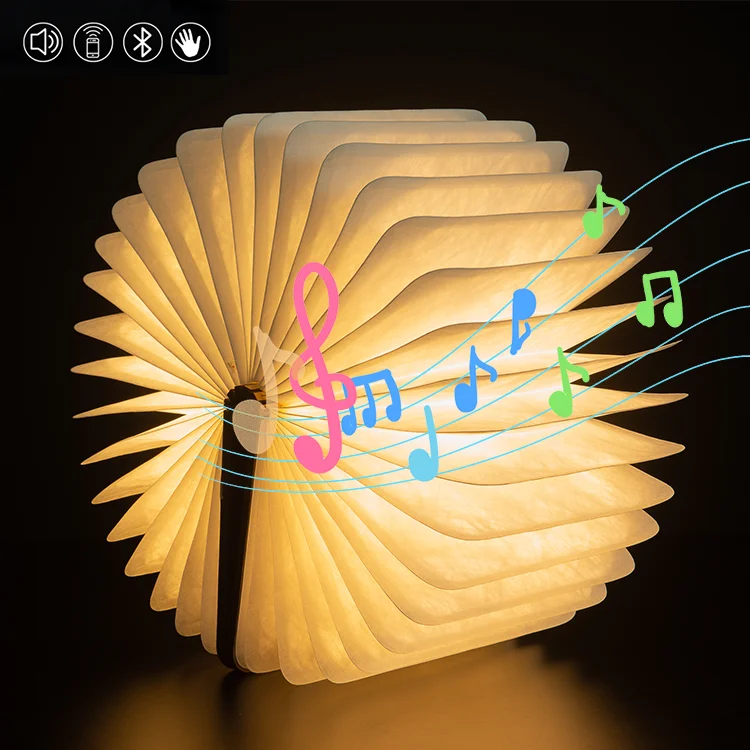 
2021 best-selling creative speakers LED book lights music book lights Christmas gift custom subwoofer manufacturer 