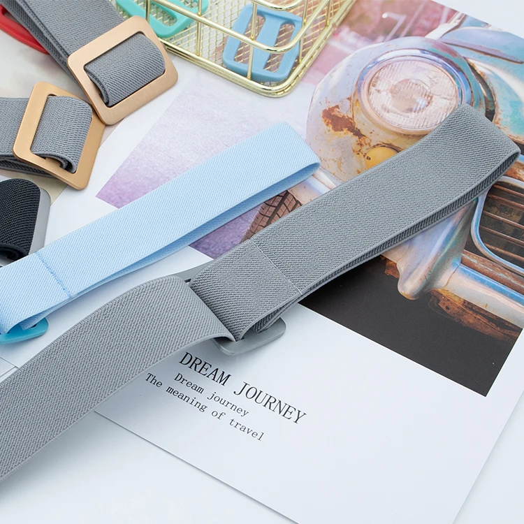 Woven  Customized Polypropylene Recycled polyester  high tension elastic strap belt rubber tape  for massage glasses