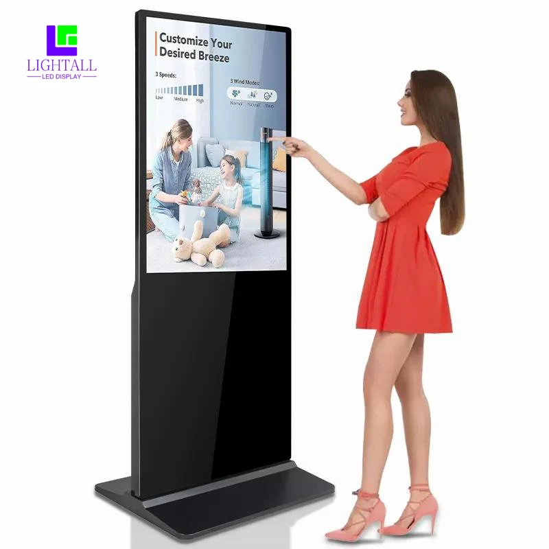 43 дюймов автономный ЖК-дисплей Digital Signage Player свободно стоящий Крытый ЖК-дисплей рекламы