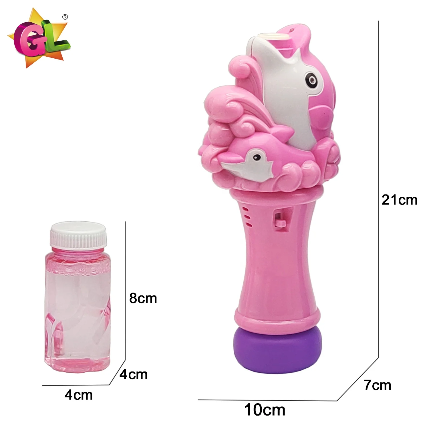 Light Up Bubble Toys led mini cartoon fish bubble wands with sound fun gifts for kids summer outdoor toys