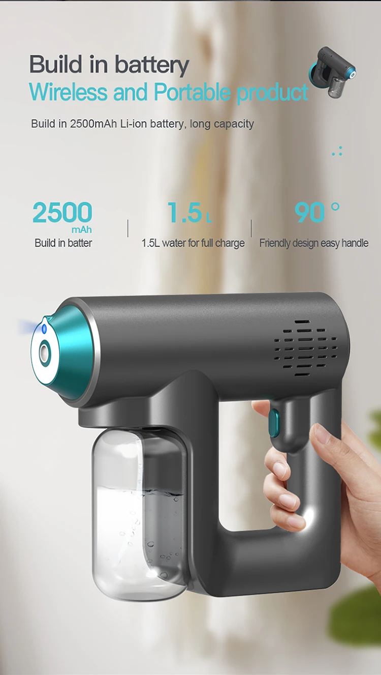 Электролиз воды Bluamec 99% Электрический автоматический портативный распылитель