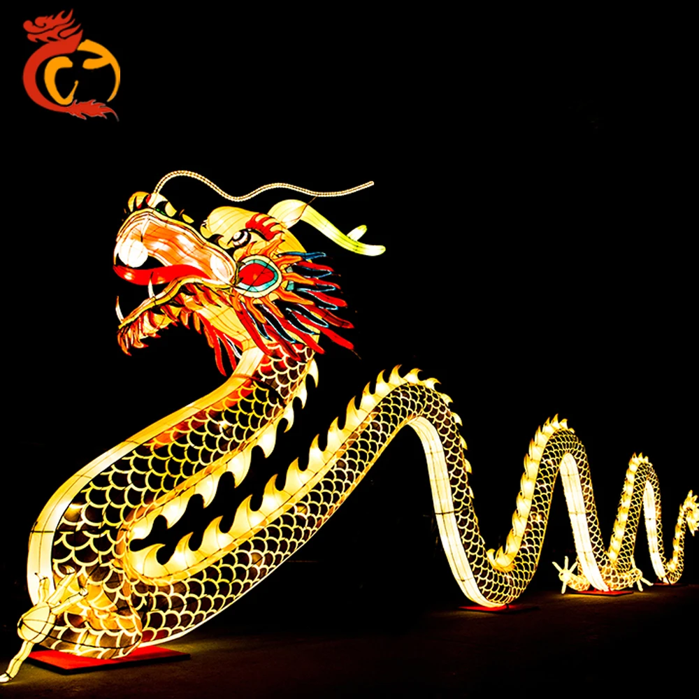 High Quality Chinese Outdoor Dragon Lantern Silk Festival Show For Sale