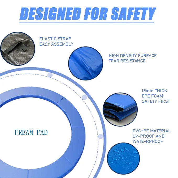 Outdoor Gym Square Trampoline Professional Rectangular Design for Active Exercise