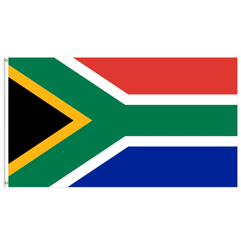 Wholesale 3*5ft South Africa flag with High quality polyester material  Holiday Festival Celebration Flag