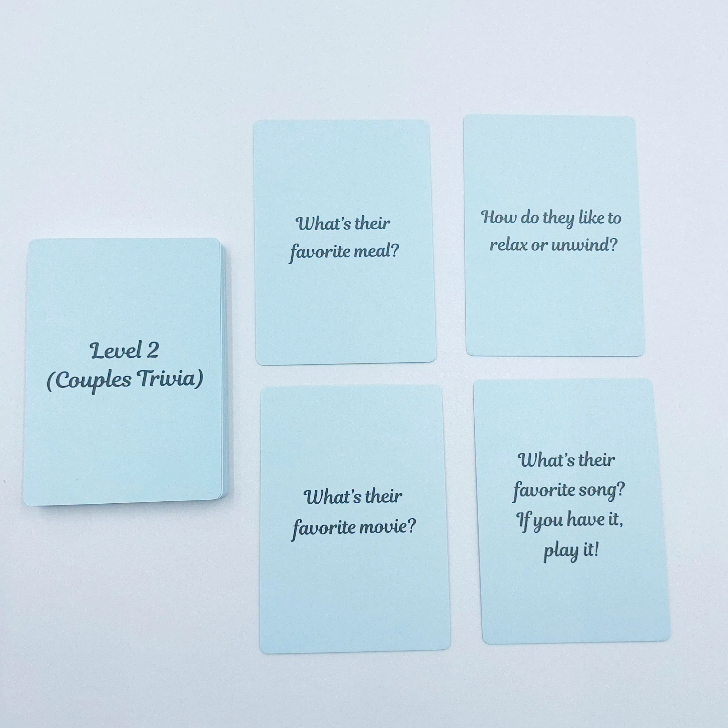 Custom Printing 100 Cards Couple Games Adventure Date Night Question Cards for Couples Conversation Cards