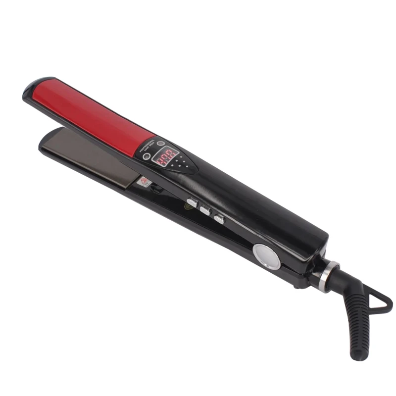 Professional Hair Straightener Salon Hair Equipment Negative Ion Rapid Heating Electric Adjustable Temp Dual Voltage Flat Iron