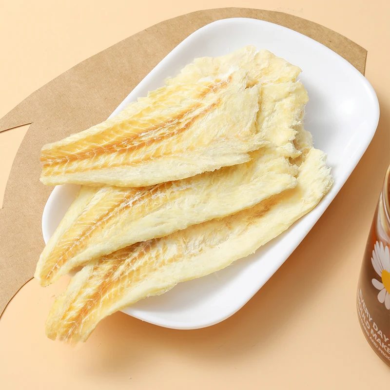 Top Selling OEM&ODM Low Fat Roasted Fish Slices Ready to Eat Dried Fish Seafood Snacks Fish Jerky Ideal for Dieting and Fitness