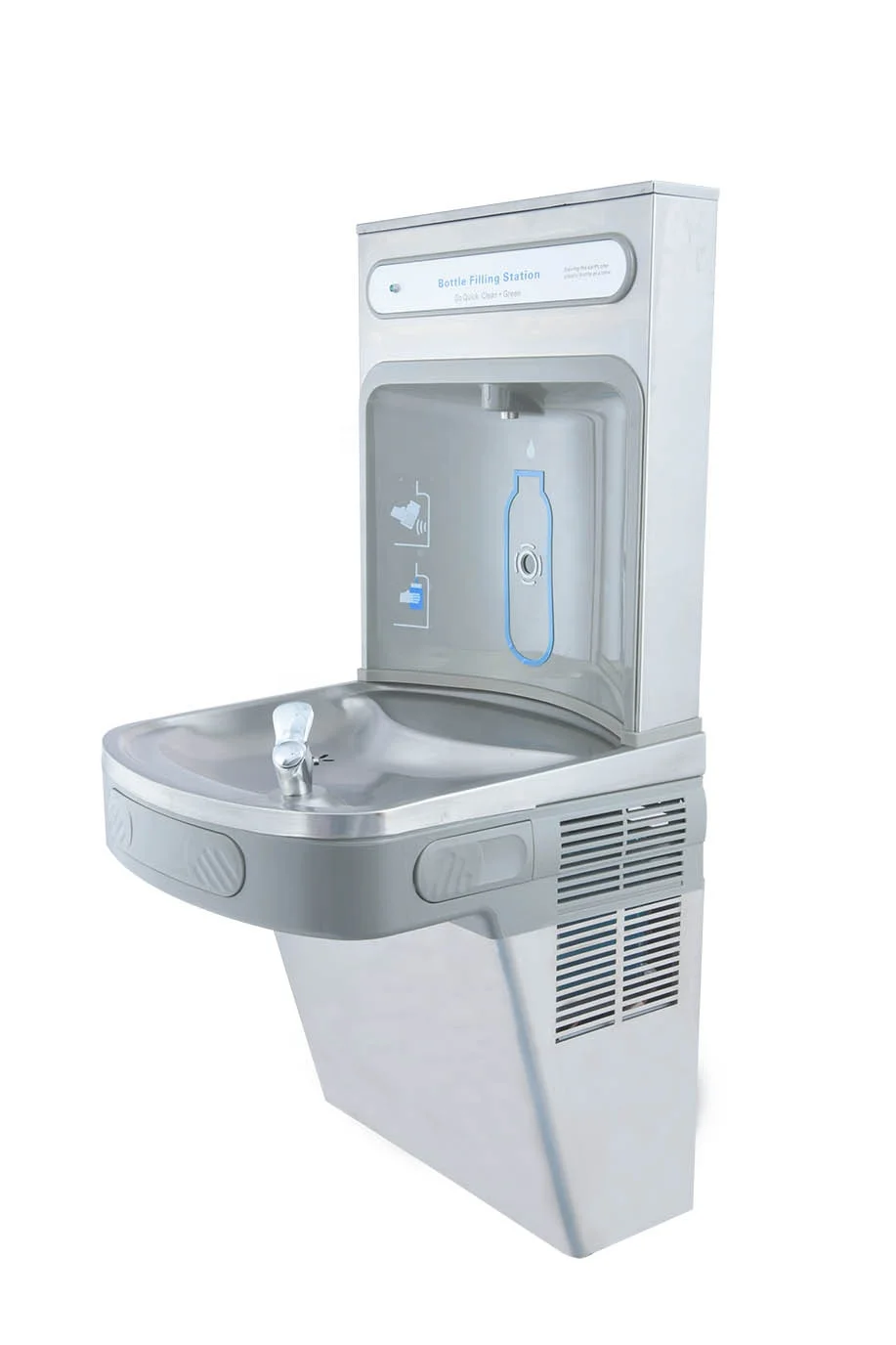 Filtered In-Wall Recessed Bottle Filling Station  Freestanding Water Dispenser