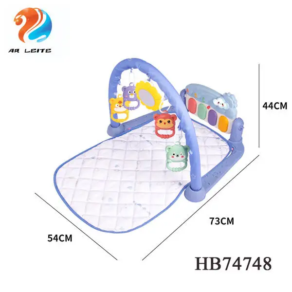 High Quality Toddlers Sleeping Carpet Musical Piano Pedal Soft Toys Infant Fitness Frames With Funny Rattles Baby Play Mat