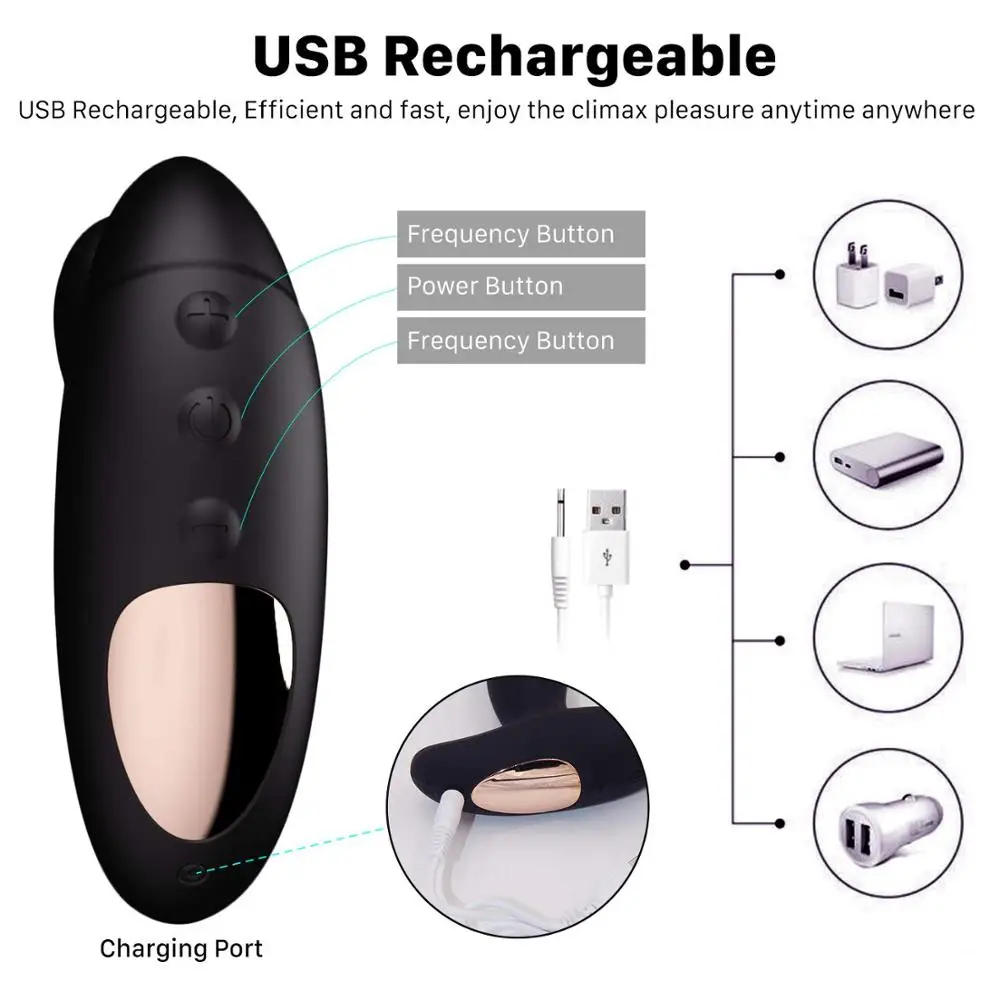 Prostate Stimulator Vibrator Male Prostata Massager Anal Plug Silicone Wireless Vibrator Prostate Home Prostate Massager