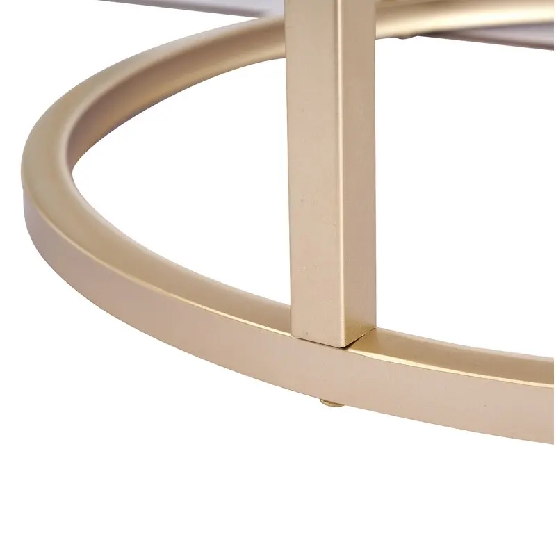 Высококачественный современный кофейный столик под мрамор и золото для гостиной