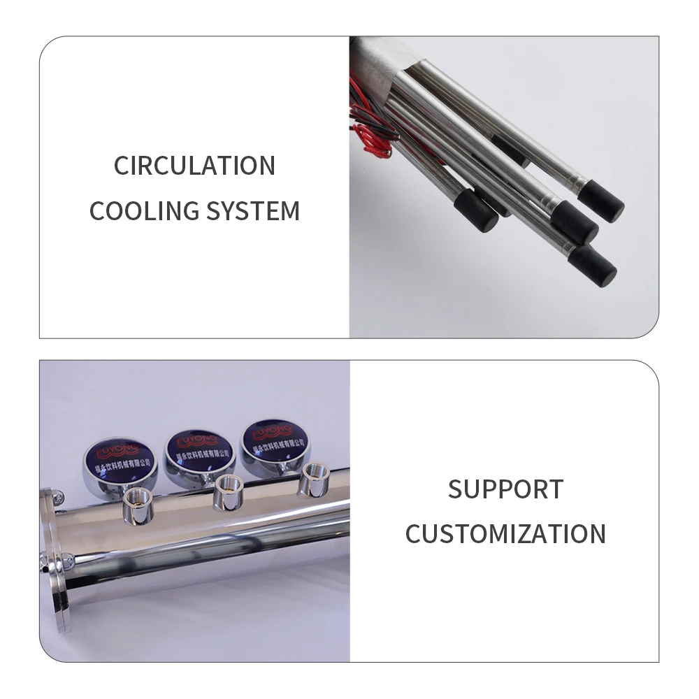Commercial 6-Tap Draft Beer Dispenser with Stainless Steel Customized and Refrigerated for Party and Event