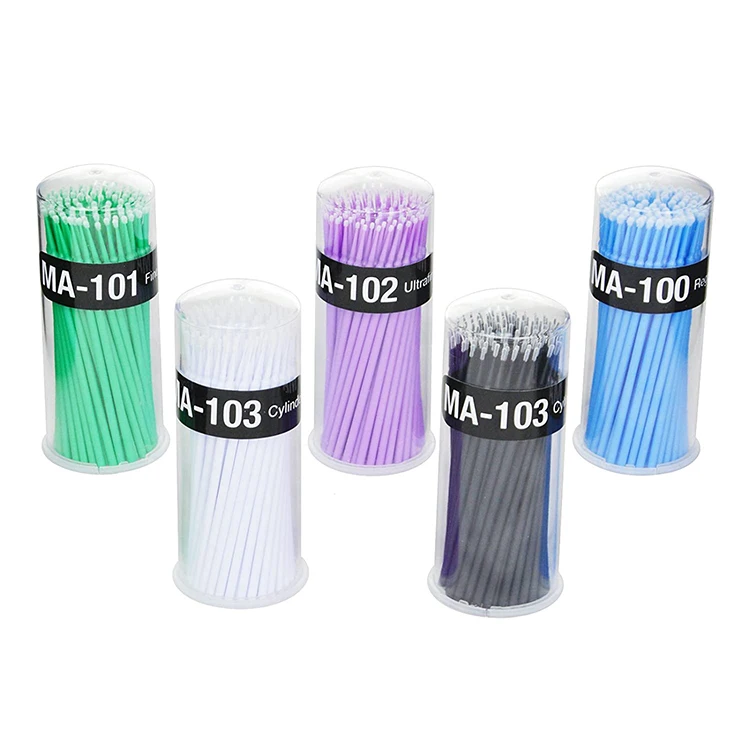 factory direct sale disposable dental micro brush applicator/eyelash extension micro brushes