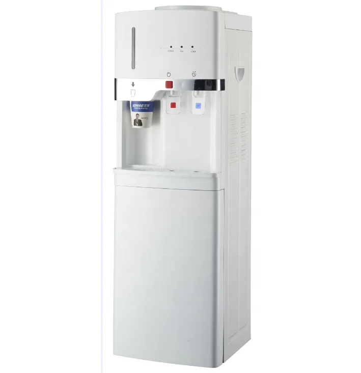new   hot and cold water cooler with cup holder free standing water dispenser