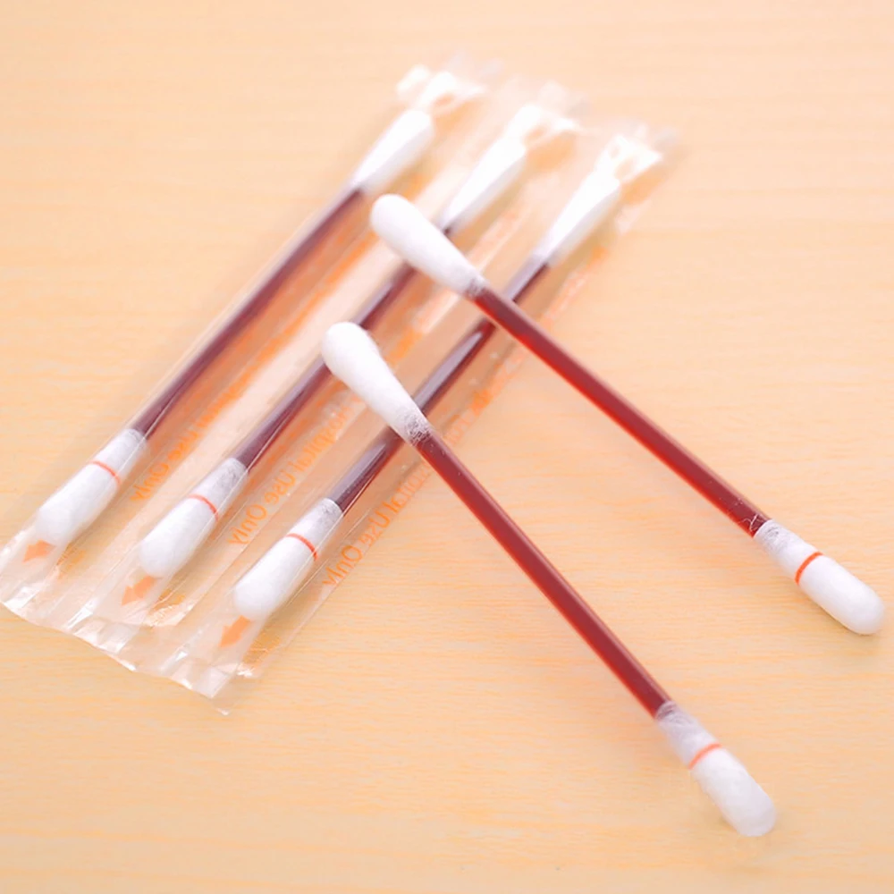 Disposable sterile liquid filled повидон-iodine disinfection cotton swab