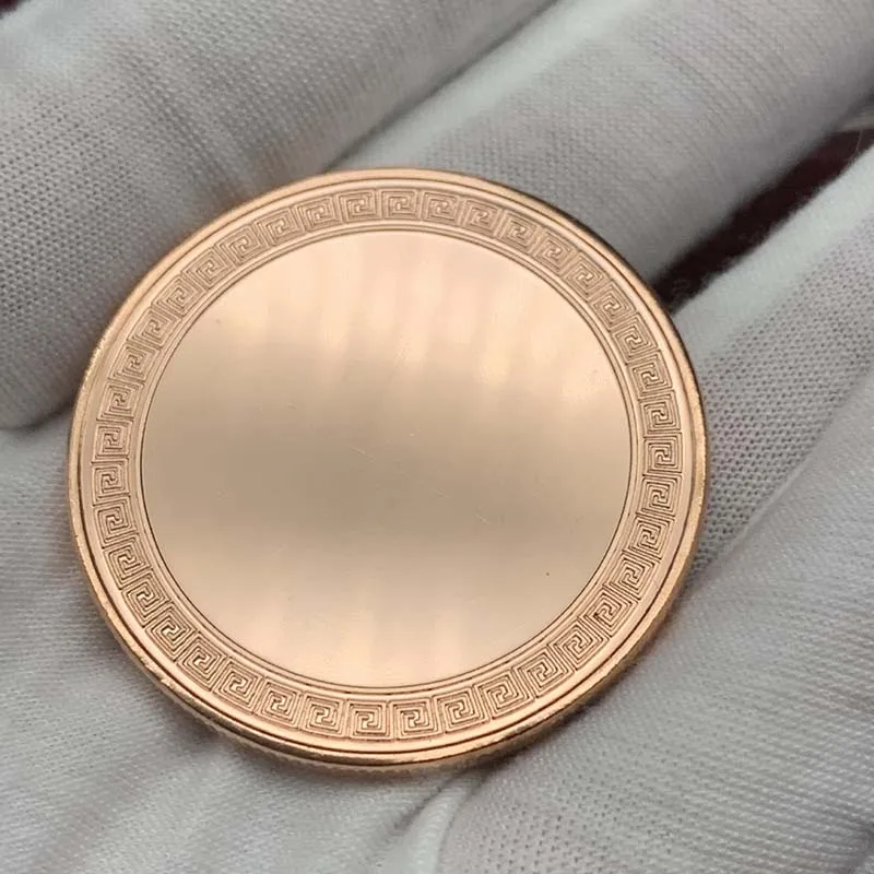 Custom Sublimation Logo Made Round Solid Metal Crafts Polished 40mm 50mm Iron Brass Blank Challenge Coin For Laser Engraving