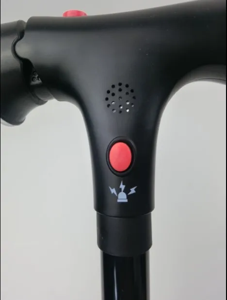 Factory Direct Medical Led Intelligent Auxiliary Cane Alarm System Elderly Adjustable Portable Crutch