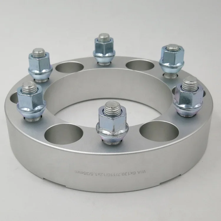 BOTRAK silver anodized 38mm 6x139.7 wheel spacer adaptor for isuzu i-290 i-370 Axiom Rodeo Trooper Pickup
