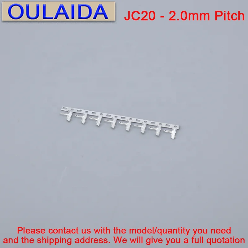 OULAIDA JC20 2.0 WHITE STRIP CONNECTOR 2.0mm HOUSING WAFER TERMINAL HX20010-PT HX20010-Y MOLEX JST (Terminal+Housing) 2P-28Pin