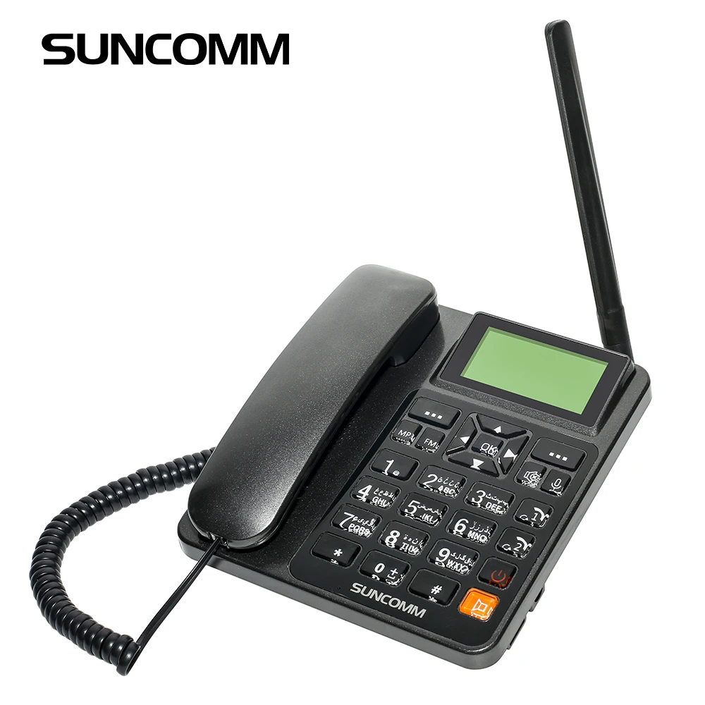 Hot Sale SUNCOMM G518 SIM Card MP3 Music Playback  Wireless Desktop Phone Four Colors Support Mural Cordless Telephones Home Use