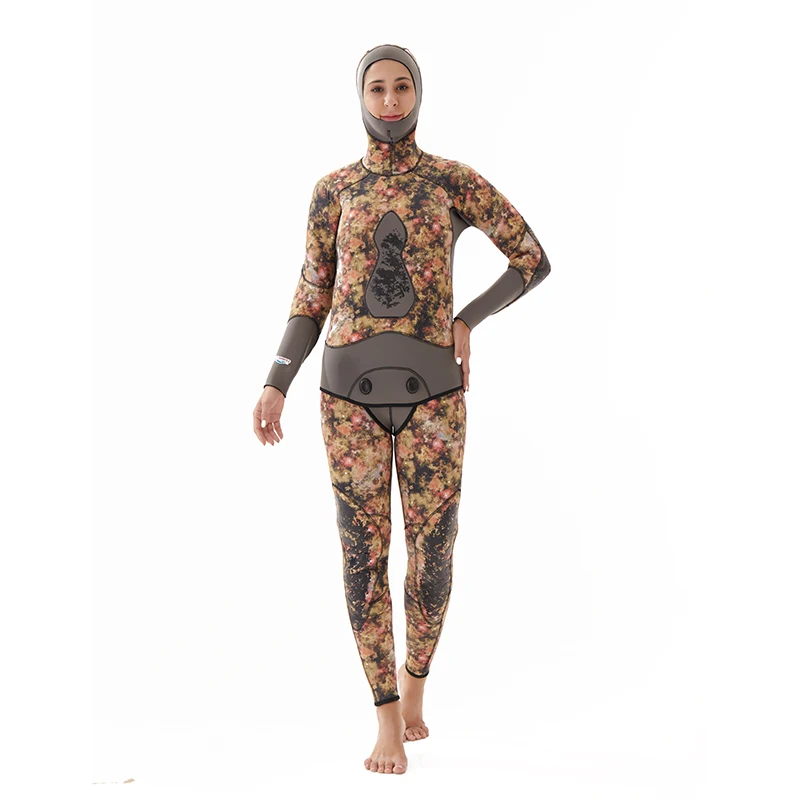 3Mm Neoprene Wet Breathable Nontoxic Women Skin Friendly Swim Body Long Sleeves Diving Surfing Wet Suit