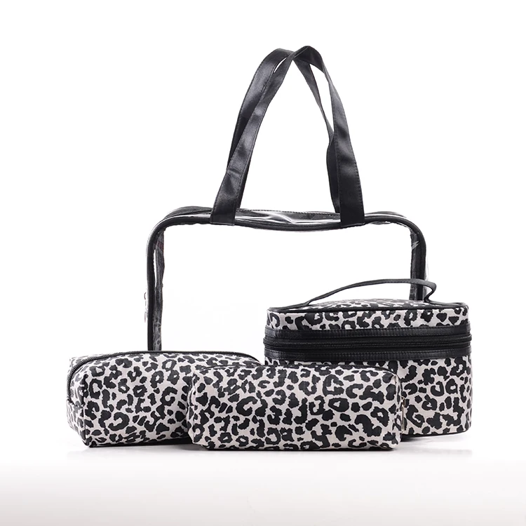 Promotional Clear Transparent Vinyl Plastic Packaging PVC Cosmetic Bag Zipper Travel Bag