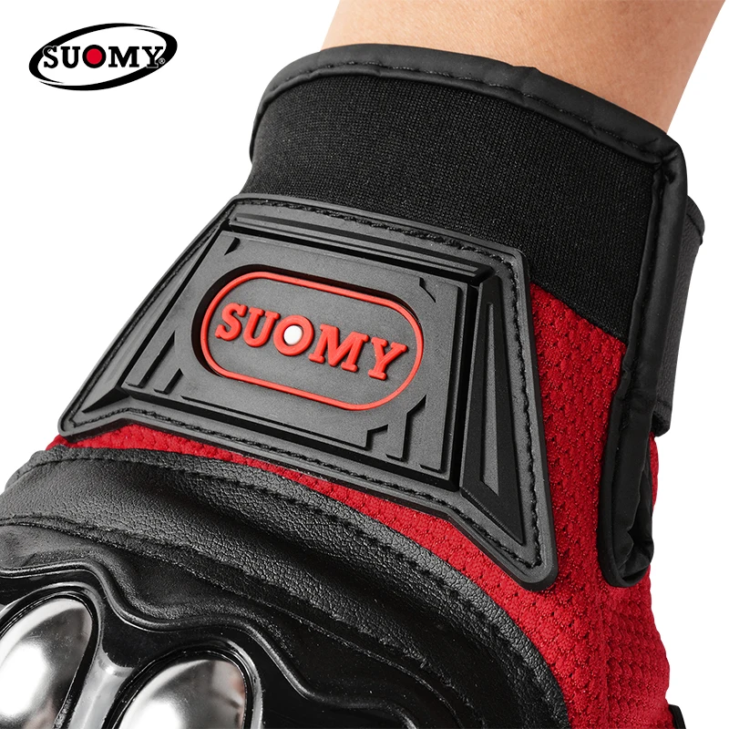 Hot Sale SUOMY Motorcycle Full Finger Gloves Stainless Steel Anti-Fall Gloves Touch Screen Motorcycle Gloves SU-35
