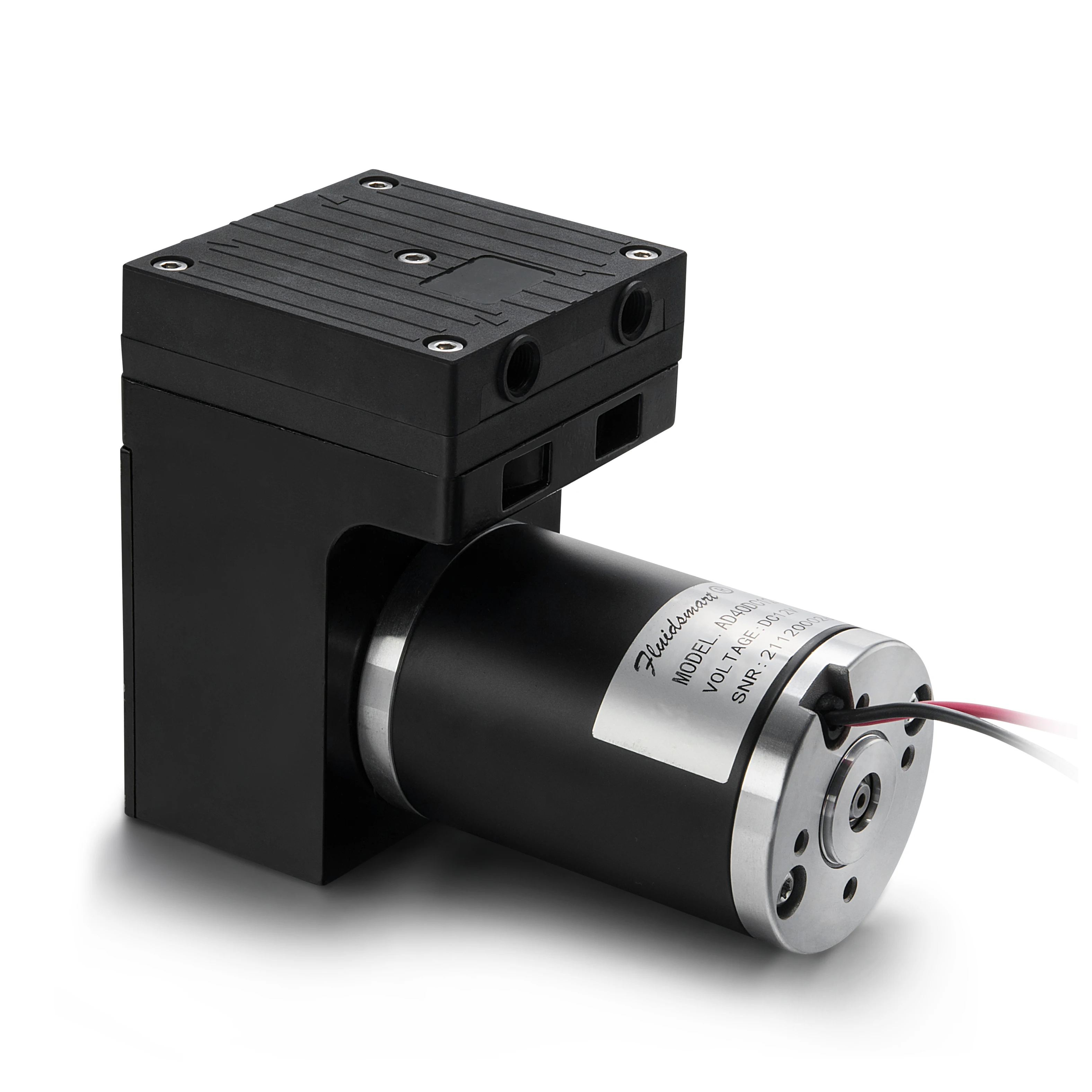 Fluidsmart Vacuum Pump 24V DC Brush Gas Sampling High Flow Capacity Silent Pressure Diaphragm Micro Air Pump