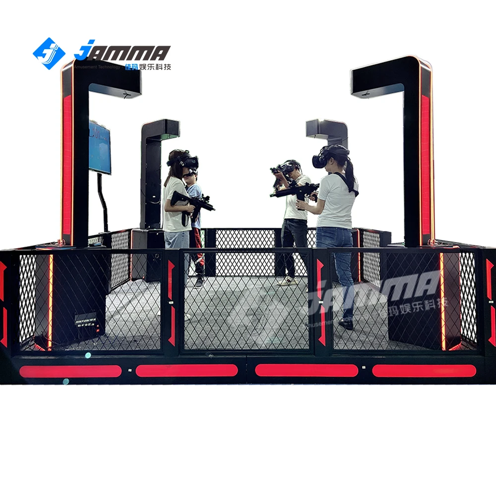 Coin Operated self-service 9D VR light-battle interactive shooting simulator multiplayer arcade game center for entertainment