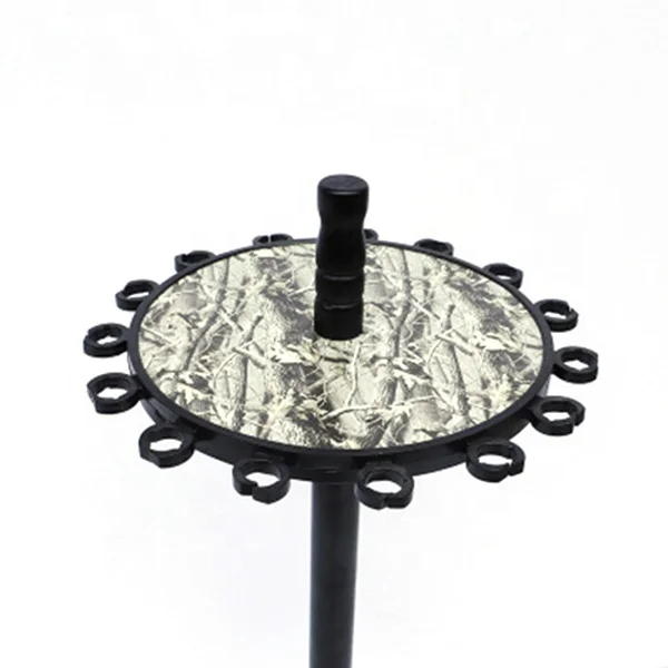 ToMyo 15 Holes Round Fishing Rod Stand Rack,Customer Design Fishing Tackle Storage