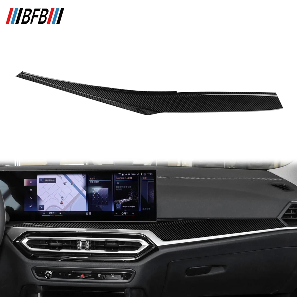 BFB для BMW 3 серии G20 LCI 2023 + автомобильные аксессуары из углеродного волокна сухая углеродная отделка для центральной консоли