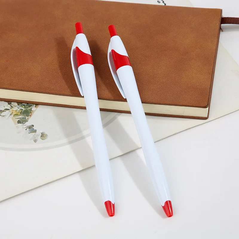 YY135 Custom promotional very cheap orange logo ball pen with logo Click Plastic Gift ballpoint pens promotional pens with logo